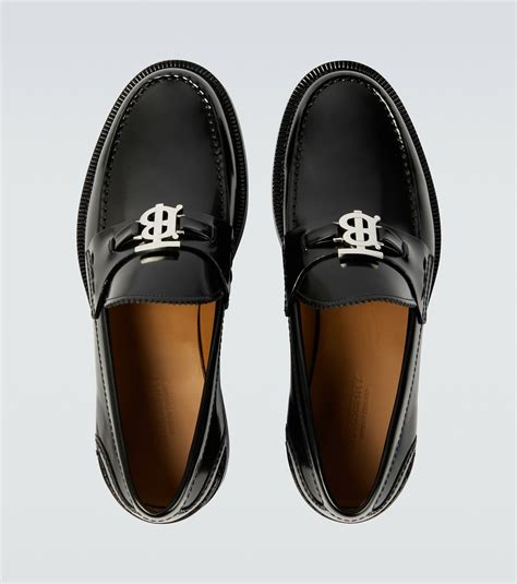 burberry leather loafers